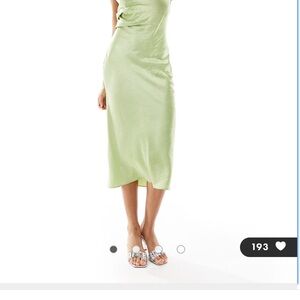 Elegant Light Green Midi Dress